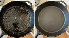 Paistinpannu puhdistuu rasvasta ja karstista muutamassa sekunnissa: apteekista saatava edullinen tuote auttaa